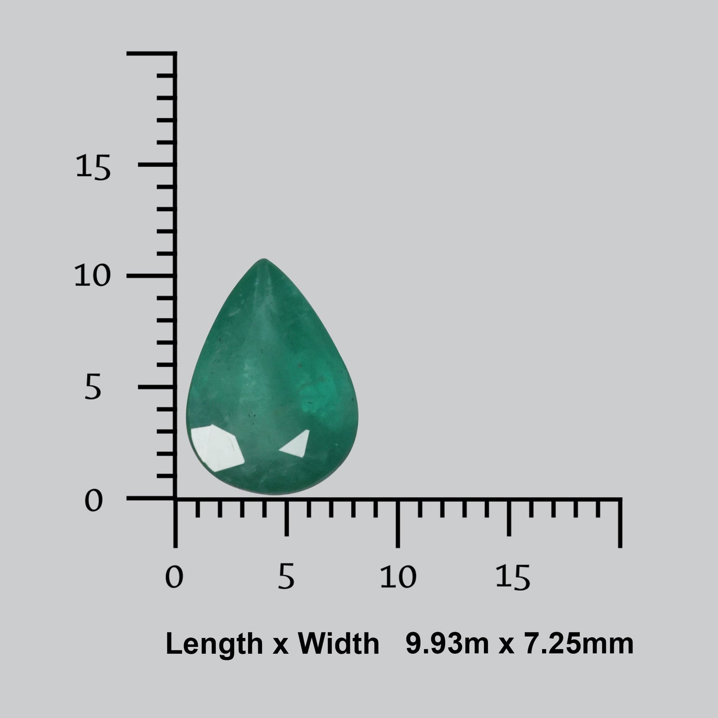 Faceted Zambian Emerald