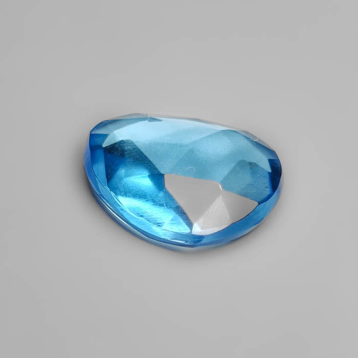 Rose Cut Swiss Blue Topaz