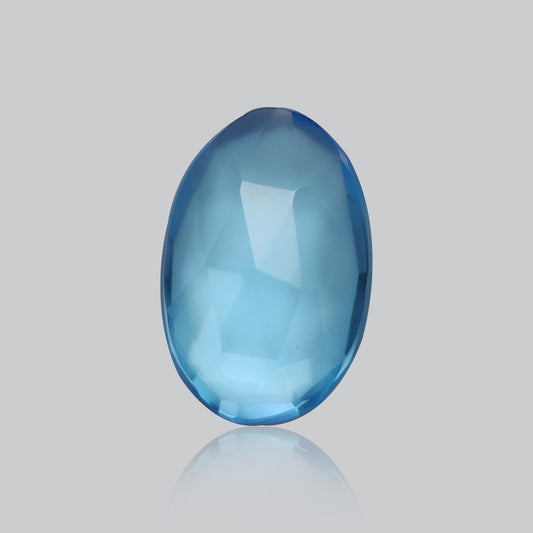 Rose Cut Swiss Blue Topaz