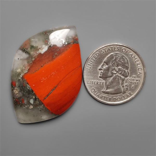 Conglomerate Bloodstone Cabochon