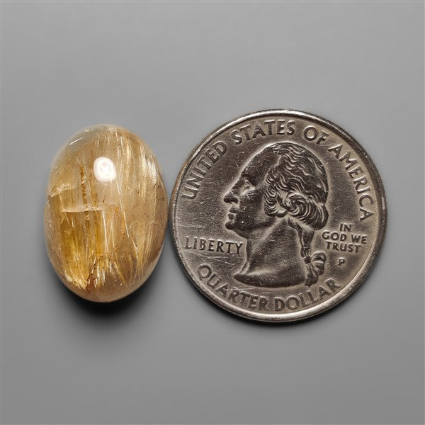 Golden Rutilated Quartz Cabochon