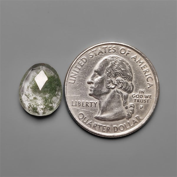 Rose Cut Chlorite in Quartz