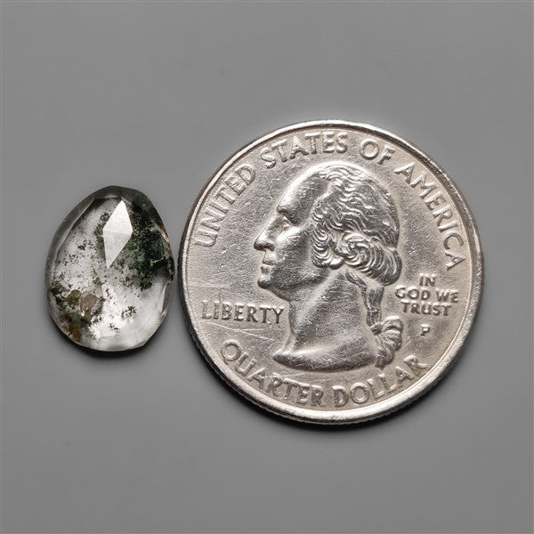 Rose Cut Chlorite in Quartz