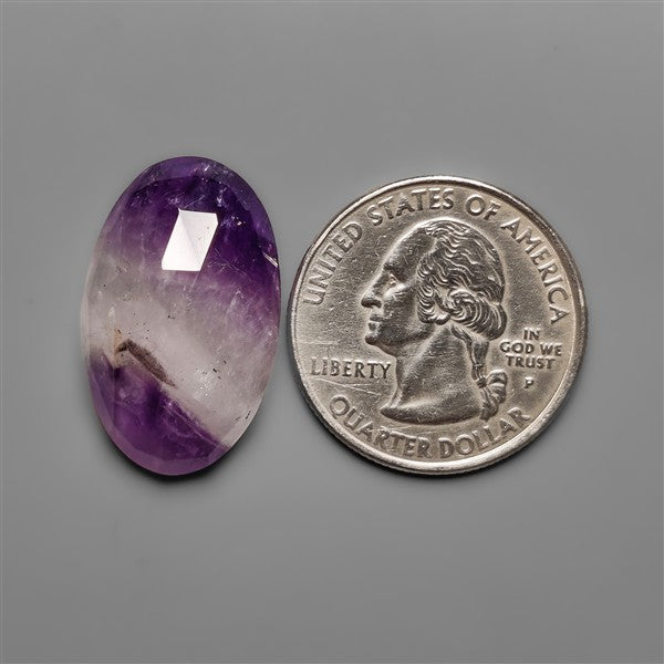 Rose Cut Amethyst In Quartz