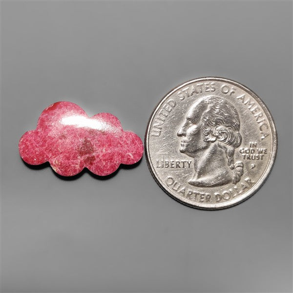 Pink Thulite Cloud Carving