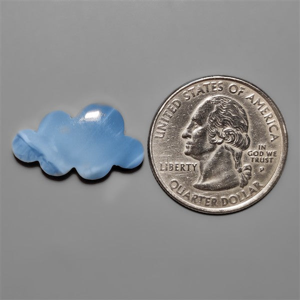 Blue Opal Cloud Carving