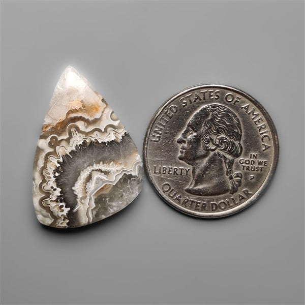 Orbicular Crazy Lace Tube Agate