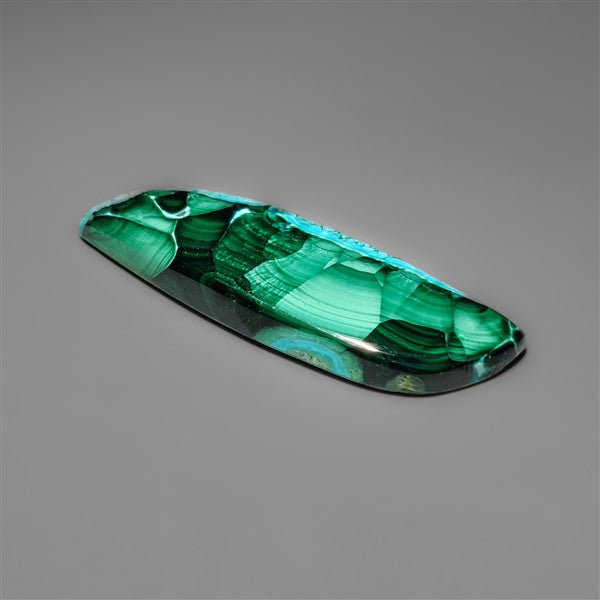 Chrysocolla Malachite Cabochon with Chattoyancy