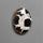 Black Septarian Fossil Cabochon