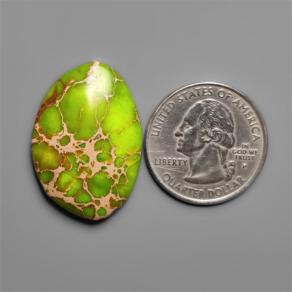 Gaspeite Sediment Mosaic Cabochon