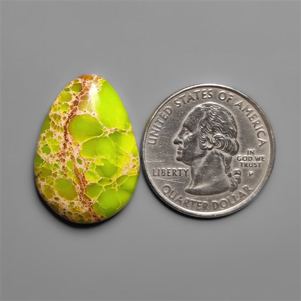 Gaspeite Sediment Mosaic Cabochon