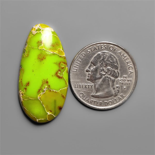 Gaspeite Sediment Mosaic Cabochon