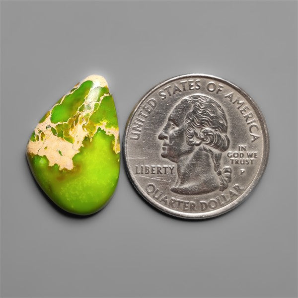 Gaspeite Sediment Mosaic Cabochon