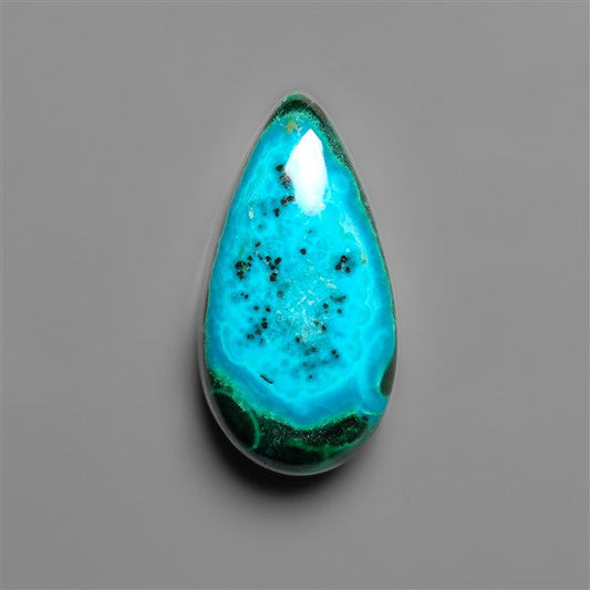 Chrysocolla In Malachite Cabochon