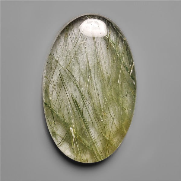 Green Rutilated Quartz Cabochon