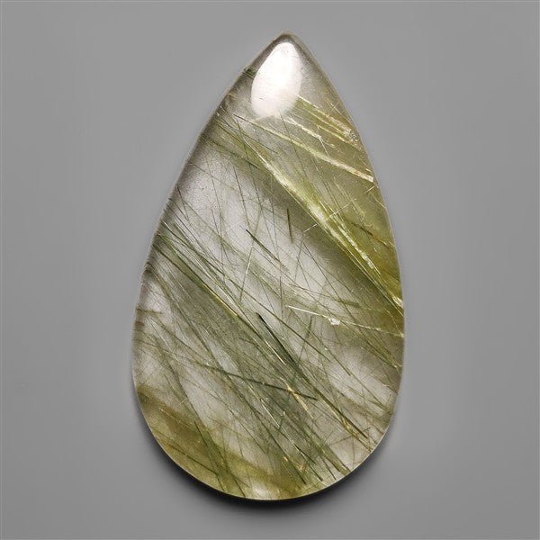 Green Rutilated Quartz Cabochon