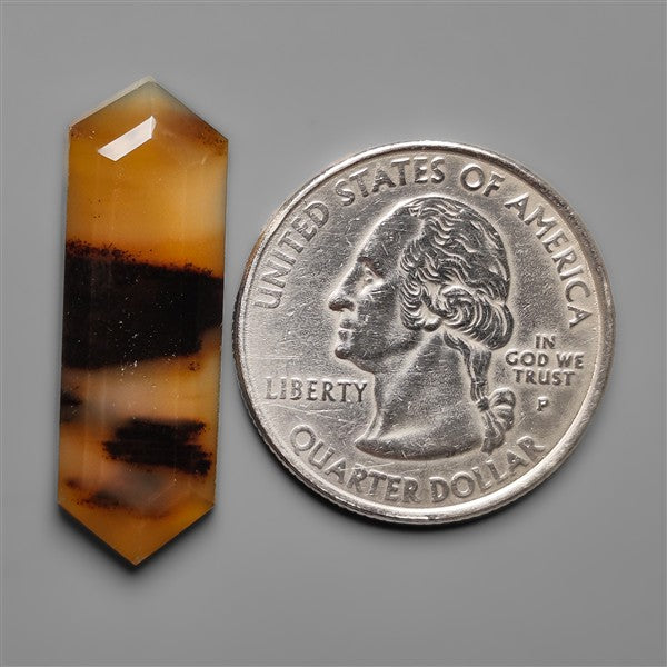 Step Cut Long Montana Agate