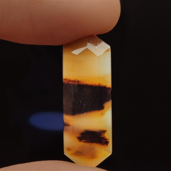 Step Cut Long Montana Agate