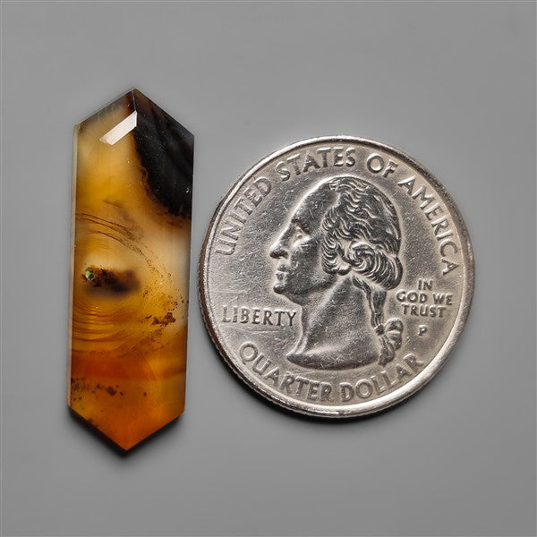Step Cut Long Montana Agate
