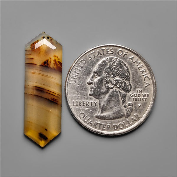 Step Cut Long Montana Agate