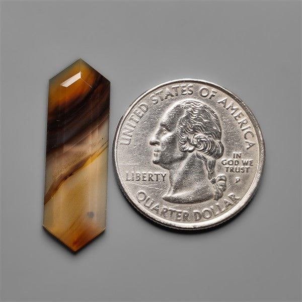 Step Cut Long Montana Agate