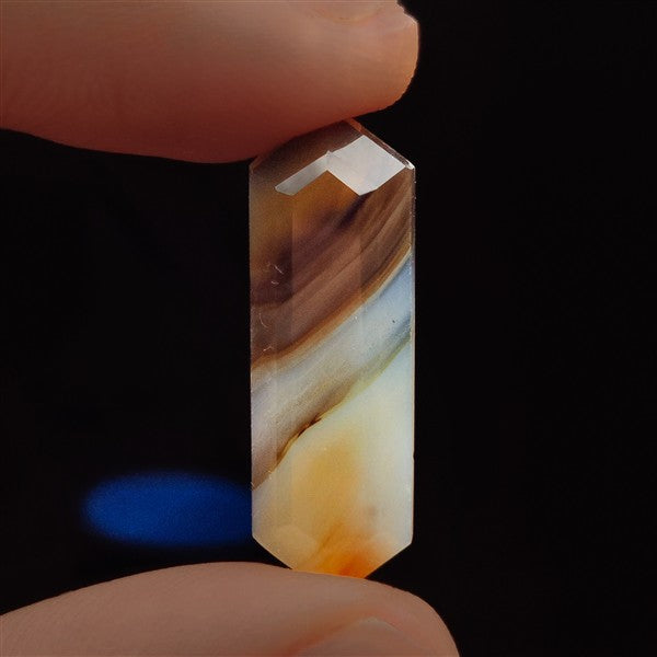 Step Cut Long Montana Agate