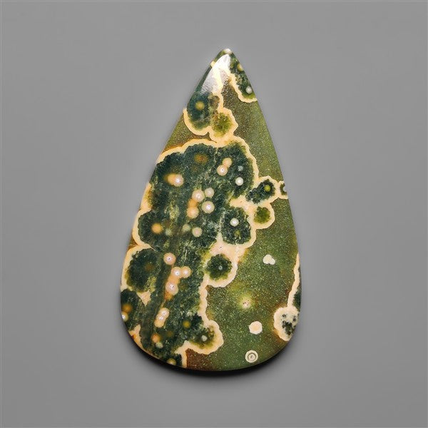 Orbicular Ocean Jasper Cabochon