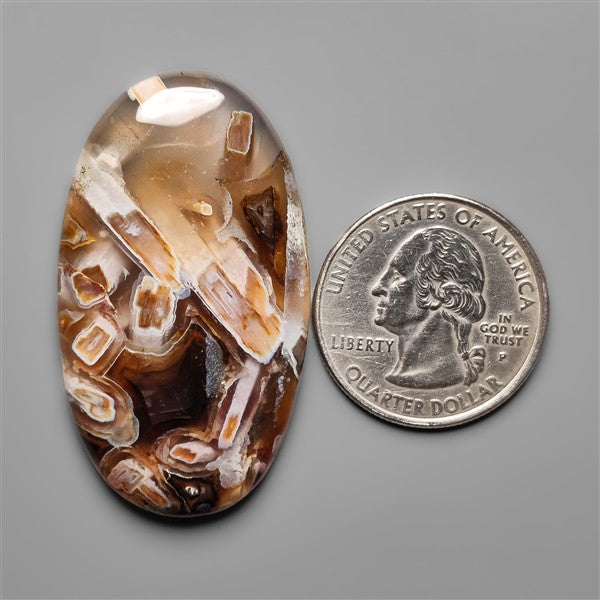 Turkish Tube Agate Cabochon