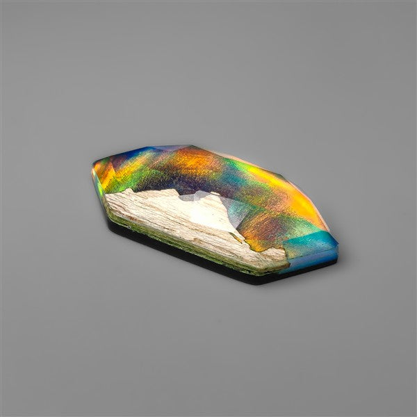 Mountain Inlay Rose Cut Aurora Opal Doublet