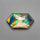 Mountain Inlay Rose Cut Aurora Opal Doublet