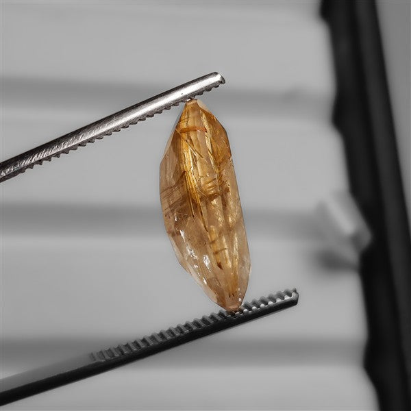 Faceted Golden Rutilated Quartz
