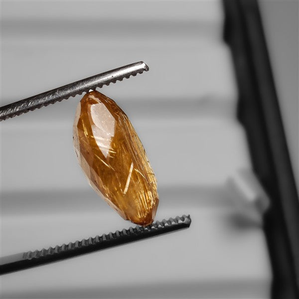 Faceted Golden Rutilated Quartz
