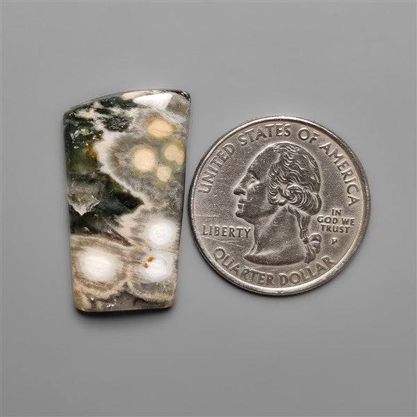 Orbicular Ocean Jasper Cabochon