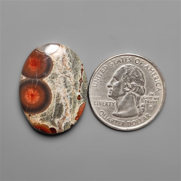 Peanut Wood Obsidian Cabochon