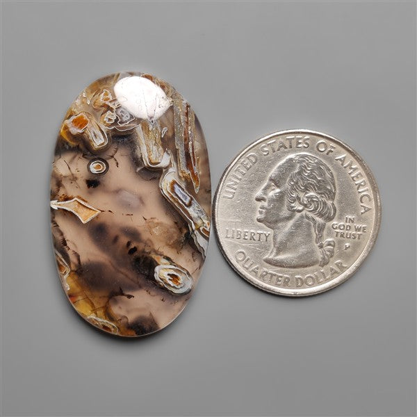 Turkish Tube Agate Cabochon