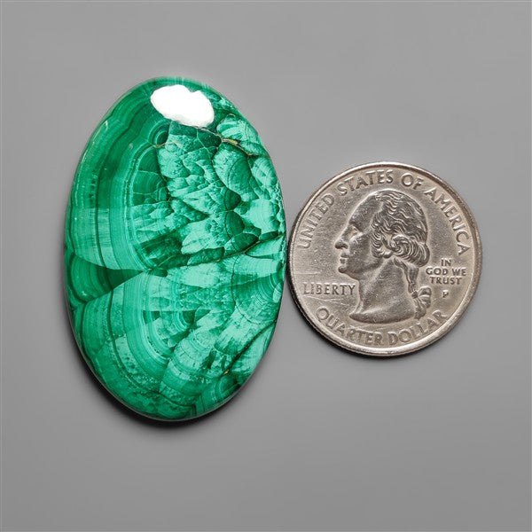 Rare Bisbee Malachite Cabochon with chattoyancy