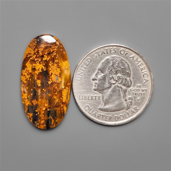 Golden Pietersite In Matrix Cabochon