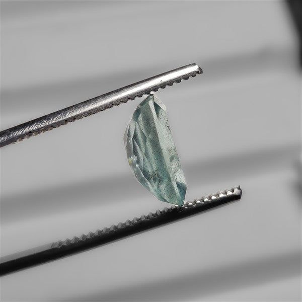 Faceted Moss Aquamarine