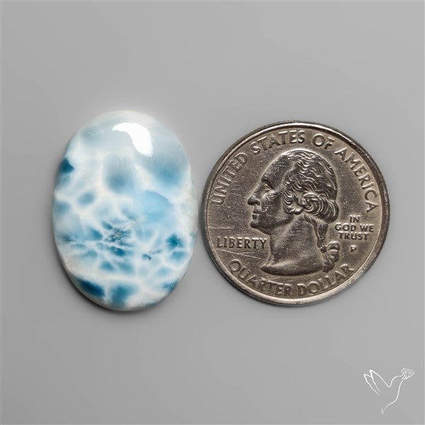 High Grade Larimar Cabochon