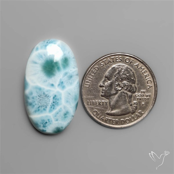 High Grade Larimar Cabochon