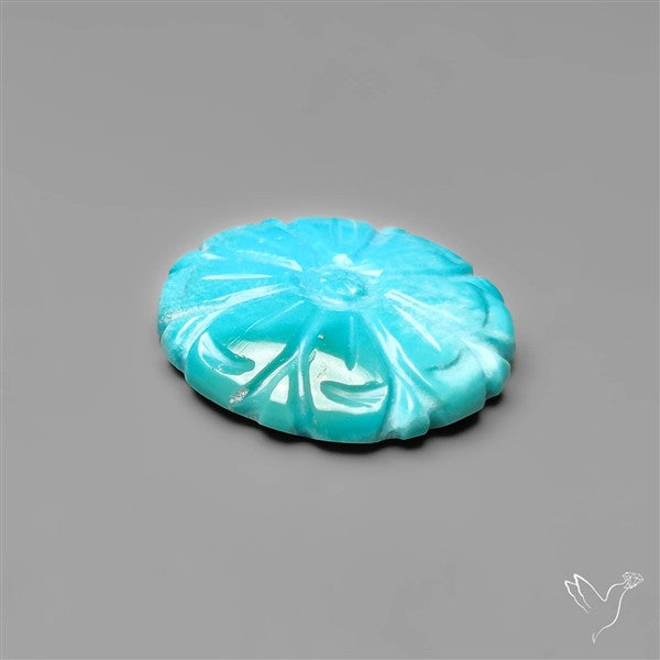 Kingman Turquoise Mughal Carving
