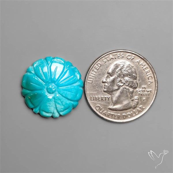 Kingman Turquoise Mughal Carving
