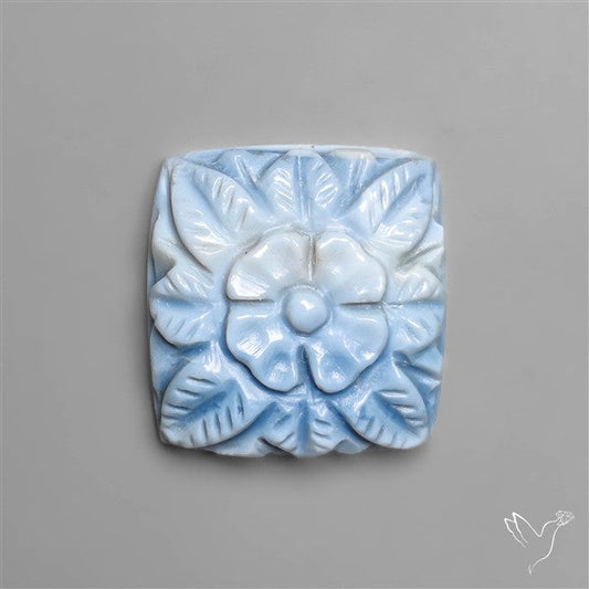 Owyhee Blue Opal Mughal Carving