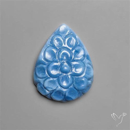 Owyhee Blue Opal Mughal Carving