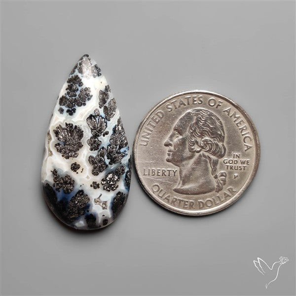 Parallel Dendritic Agate Cabochon