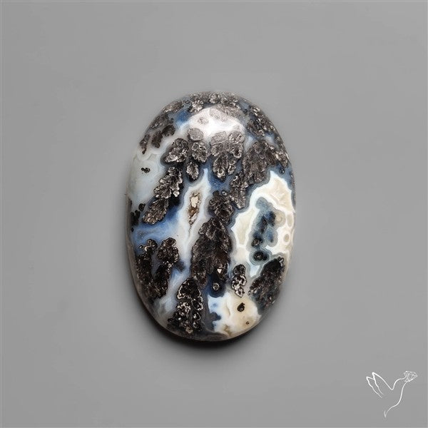 Parallel Dendritic Agate Cabochon