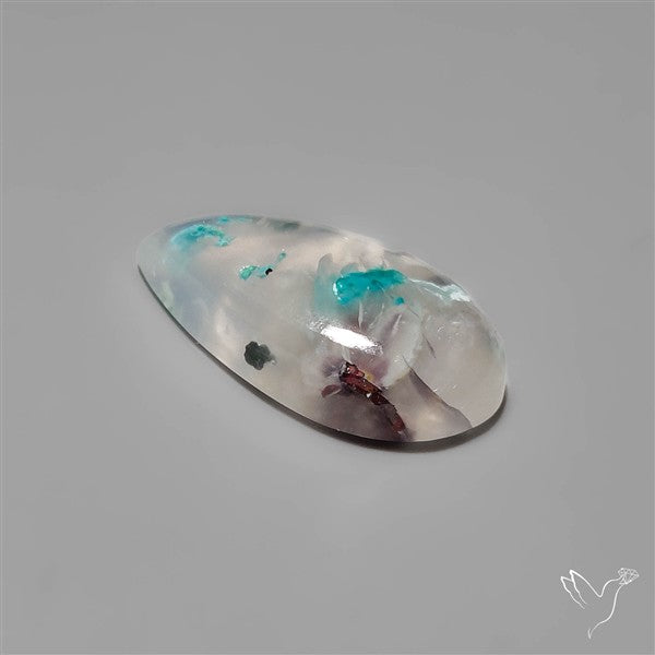 Rare Confetti Gem Chrysocolla Cabochon