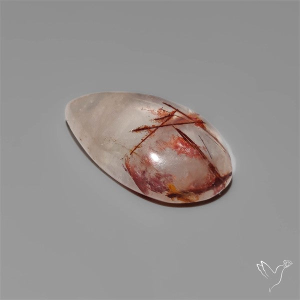 Rare Iron Stained Quartz Cabochon
