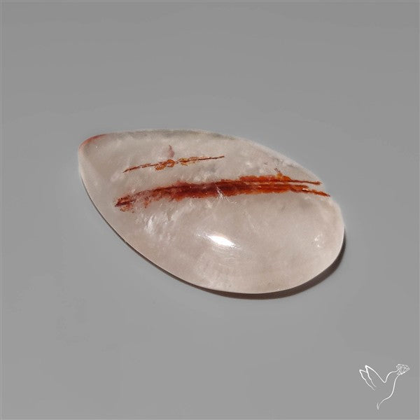 Rare Iron Stained Quartz Cabochon