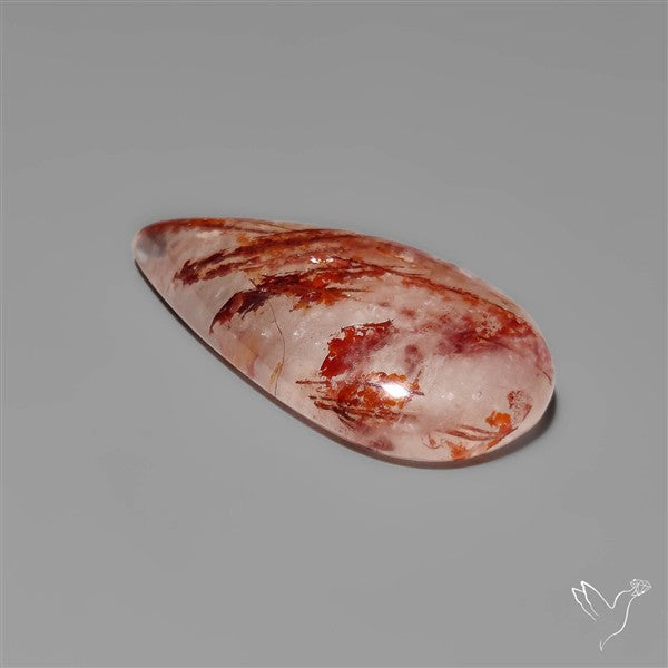 Rare Iron Stained Quartz Cabochon